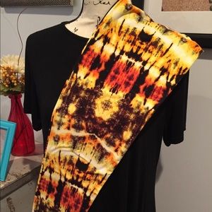 Sunset tie dye leggings